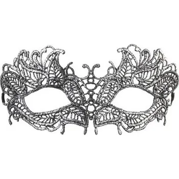 Volný čas Stříbrná škraboška krajková