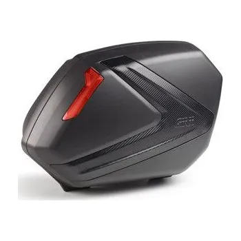 Zavazadlo na motocykl V37Nn pár bočních kufrů Givi (levý+pravý) boční víka černá matná ala karbon (Monokey pro Plx...)