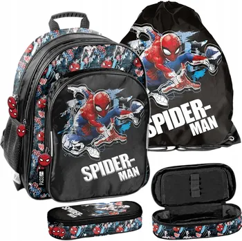 Školní batoh Školní batoh vícekomorový Spider-Man Paso černý, vícebarevný
