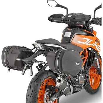 Zavazadlo na motocykl Te7707 podpěry bočních brašen Ktm Duke 125-390 (17-23), černé pro systém Easylock