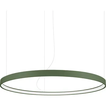 Moderní LED lustr RIO 110 zelená olivová, nastavitelný do obývacího pokoje a jídelny