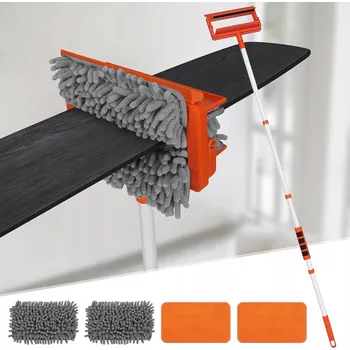 mop Teleskopický mop 2v1 žinylkový a mikrovlákno na podlahy stěn 159 Cm