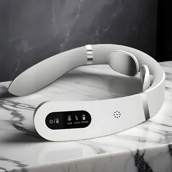 Masážní přístroj Masážní Přístroj krku, infračervená tepelná terapie krku EMS+TENS Pangao PG-2601B18