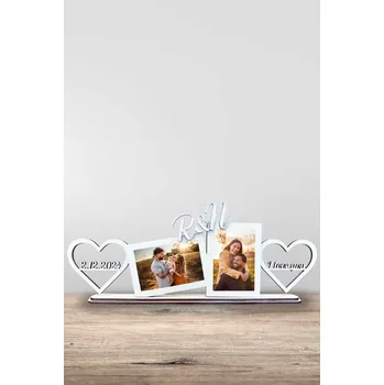 Rám na obraz Zamilovaný dřevěný fotorámeček