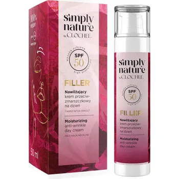 Pleťový krém Pleťový krém Clochee Simply Nature SPF 50 proti stárnutí, 50 ml