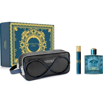 Parfém Versace Versace Eros SET: Parfumovaná voda 100ml + Parfumovaná voda 10ml + Kozmetická taška Pre mužov Parfumovaná voda