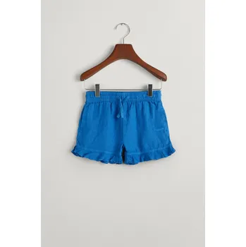 Dívčí kraťasy ŠORTKY GANT LINEN FRILL SHORTS LAPIS BLUE