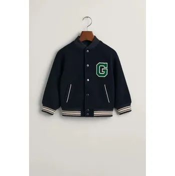 Dívčí bunda BUNDA GANT WOOL VARSITY JACKET EVENING BLUE