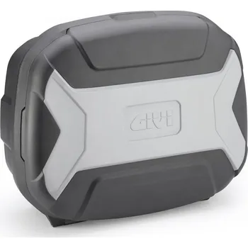 Zavazadlo na motocykl Trk35Bn Lite kufr Givi Trekker černý s šedým plastovým víkem (Monokey), objem 35 ltr.