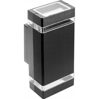 Nástěnné svítidlo VENKOVNÍ NÁSTĚNNÉ SVÍTIDLO GTV NESSA LD-NESSAGU10D-20 GU10 ČERNÉ