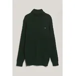 ROLÁK GANT COTTON CABLE TURTLE NECK TARTAN GREEN