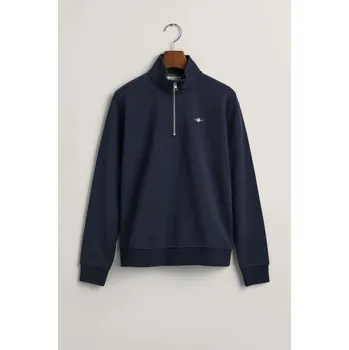 Dívčí mikina MIKINA GANT SHIELD HALF ZIP SWEATSHIRT EVENING BLUE