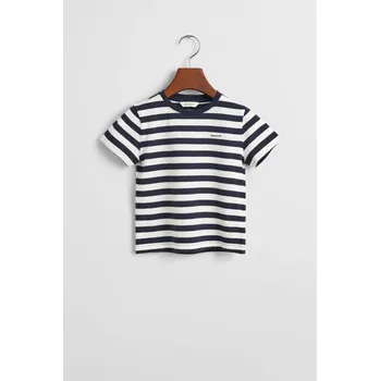TRIČKO GANT STRIPED SHIELD T-SHIRT EVENING BLUE