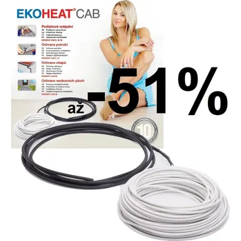 Topná rohož EKOHEAT topný okruh CAB 5 Délka / výkon: 200m / 1017W