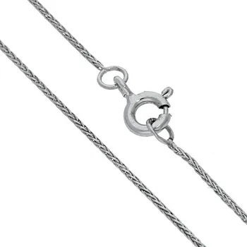 Řetízek Goldstore Jemný řetízek cop bílé zlato Váha: 1.55 g, Délka: 45 cm