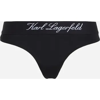 Kalhotky SPODNÍ PRÁDLO KARL LAGERFELD HOTEL KARL THONG BLACK
