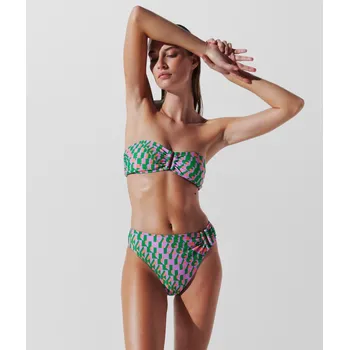 Dámské plavky PLAVKY KARL LAGERFELD ABSTRACT AOP U-RING BOTTOMS ABSTRACT AOP VIOLET