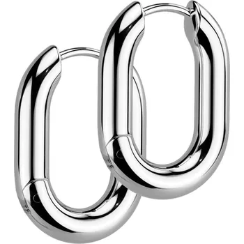 Náušnice Steel Edge Náušnice z chirurgické oceli SESE5091 Barva: Steel