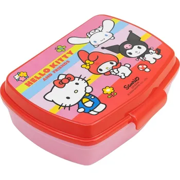 Svačinový box Stor • Box na svačinu Hello Kitty a její přátelé | Bez obsahu BPA