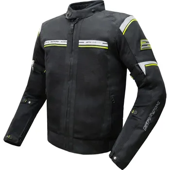 Moto bunda Spark Pánská textilní moto bunda BREEZE - Fluo - Velikost L