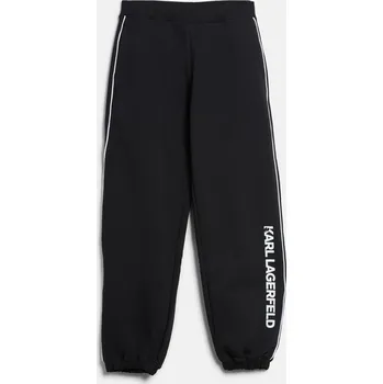 TEPLÁKY KARL LAGERFELD LOGO PIPING SWEATPANTS BLACK