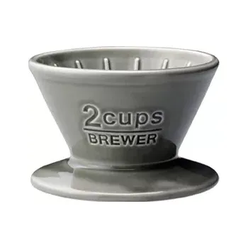 Kávovar Kinto keramický dripper šedý 2 šálky