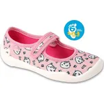 dětské růžové balerínky bačkory s kočičkami 114X546 velikost 30