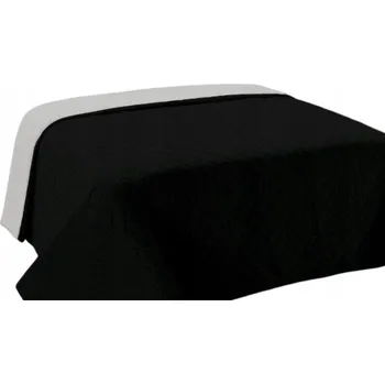 Přehoz na lůžko Přehoz na postel Euromat polyester 220 cm x 240 cm černý