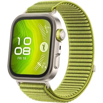 Ostatní příslušenství k chytrým hodinkám VSECHNONAMOBIL 113479 NYLON Vyměnitelný řemínek pro Huawei Watch Fit 4 / Fit 4 Pro světle zelený