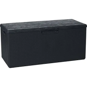 Zahradní úložný box Tmavě šedý (grafit) úložný box na polstry velký 340 L