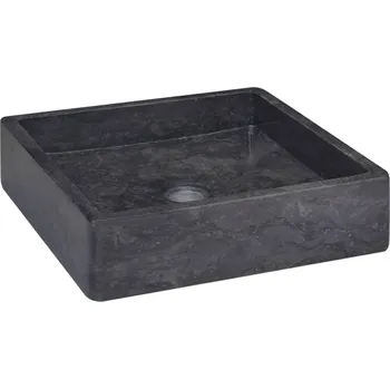 Umyvadlo OMAXI Umyvadlo černé 40 x 40 x 10 cm mramor 300800