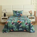 Prostěradlo z mikrovlákna 140x240 cm a povlak na polštář 50x70 cm COLORFUL BUTTERFLY, barevné