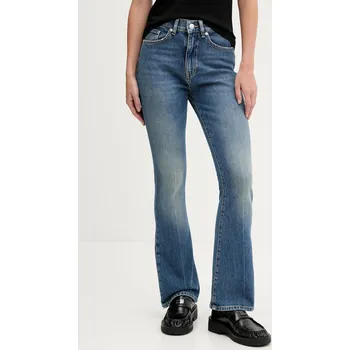 Dámské džíny Džíny HUGO Geflare_2 dámské, high waist, 50541493 modrá 55X, vel. 27/32