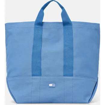 Kabelka Bavlněná kabelka Tommy Jeans modrá barva, AW0AW17542 55X, vel. ONE SIZE