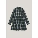 ŠATY GANT CHECKED FLANNEL BD SHIRT DRESS NAVY