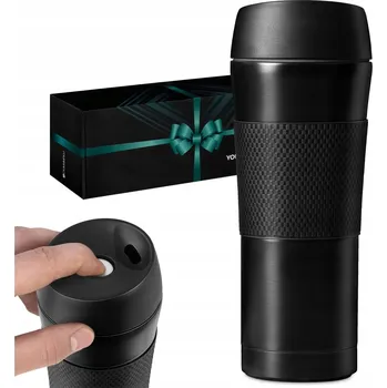 Termohrnek TERMOHRNEK PROTISKLUZOVÝ NEPROPUSTNÝ 450ml ČERNÝ + DÁREK