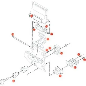Moto kalhoty Z641N46M pant zavírání pro kufr Givi Trk46 kompletní, zámek SL