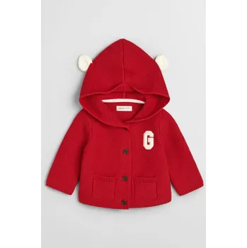 Pánský svetr KARDIGAN GANT KNITTED CARDIGAN RUBY RED