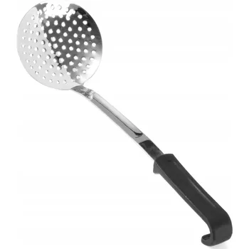 Naběračka Okrągla naběračka s otvory z nerezové oceli, délka 370 mm - Hendi 529041