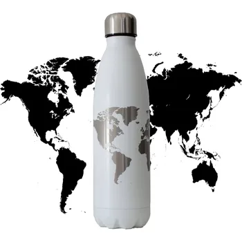 Termoska TERMOSKA MAPA SVĚTA BÍLÁ 700 ml