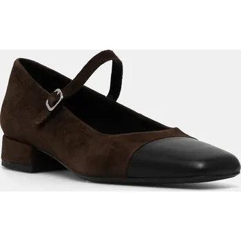 Dámské lodičky Kožené lodičky Vagabond Shoemakers DEBBI hnědá barva, na podpatku, 5918-049-29 5918.049.29 89X, EUR 39
