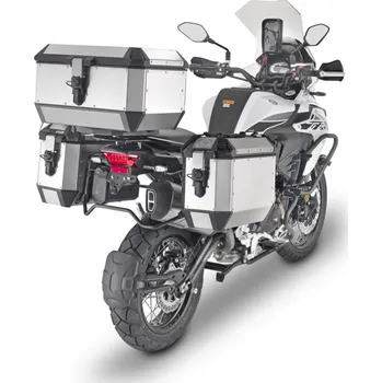 Zavazadlo na motocykl GIVI ALA56A stříbrný horní kufr Trekker ALASKA celohliníkový (Monokey topcase), objem 56 ltr
