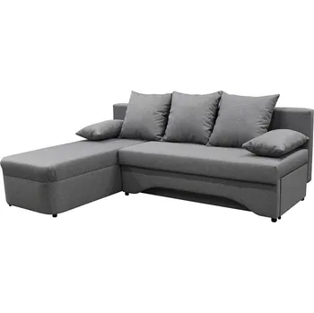 Sedací souprava Univerzál. rozkládací rohová sedací souprava s úlož. prostorem do L ALMEIDA šedá