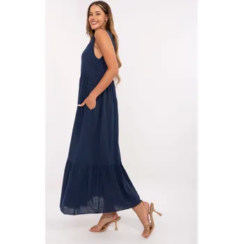 Dámské šaty Dress-TW-SK-BI-28007.63-navy blue Och Bella modrá 3355255