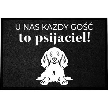 Rohožka VSTUPNÍ ROHOŽKA MONOCHROM 40X60 STYLOVÝ POTISK ČERNÁ DEKORACE DOMU