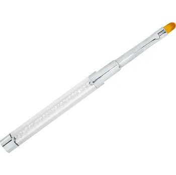 Kosmetický štětec Štětec na akryl s krystaly #6 - oválný