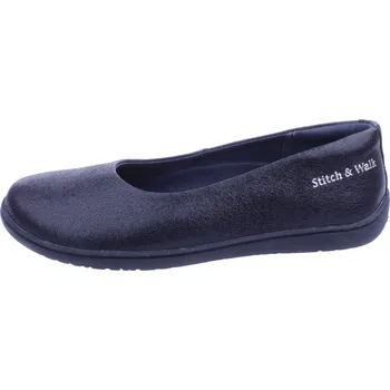 Dámská treková obuv Stitch a Walk Dámské boty Barefoot 514 černé třpytivé baleríny Velikost: 36