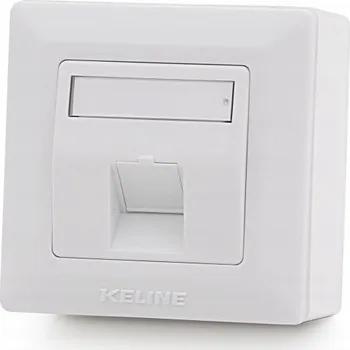 Elektrická zásuvka Keline zásuvka Modulo50 Cat 5E, povrchová, osazená s KEJ-C5E-U-TL