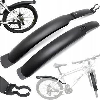 Blatník na kolo Blatníky na kolo Alogy sada černé rychlá montáž 24/28