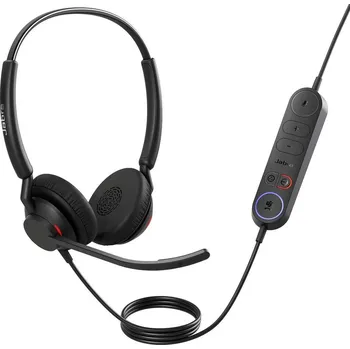 Sluchátka Jabra Engage 40 Headset uzavřená (Over Ear) kabelová stereo černá Redukce šumu mikrofonu regulace hlasitosti telefon